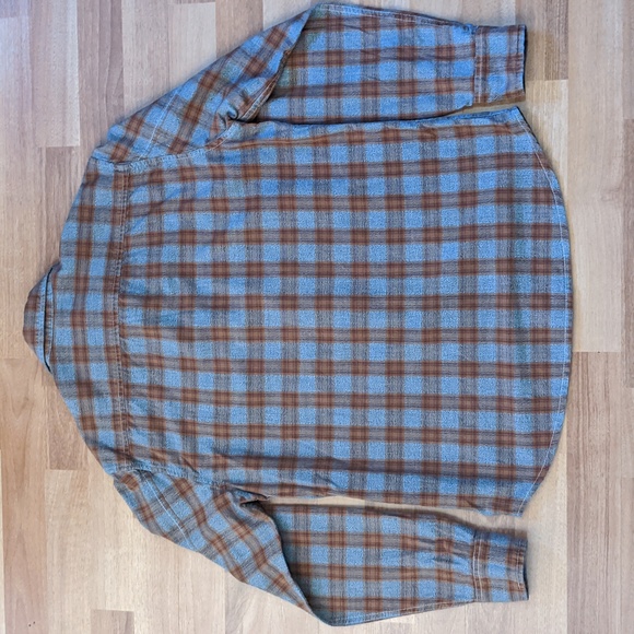 Stapleford button down grey/rust plaid shirt - Picture 9 of 9